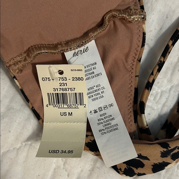 Aerie Leopard Print Bikini Top - Picture 3 of 4